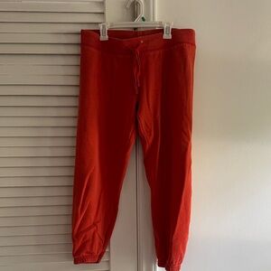 PINK Victoria's Secret Burnt Orange/Red Joggers SZ Small